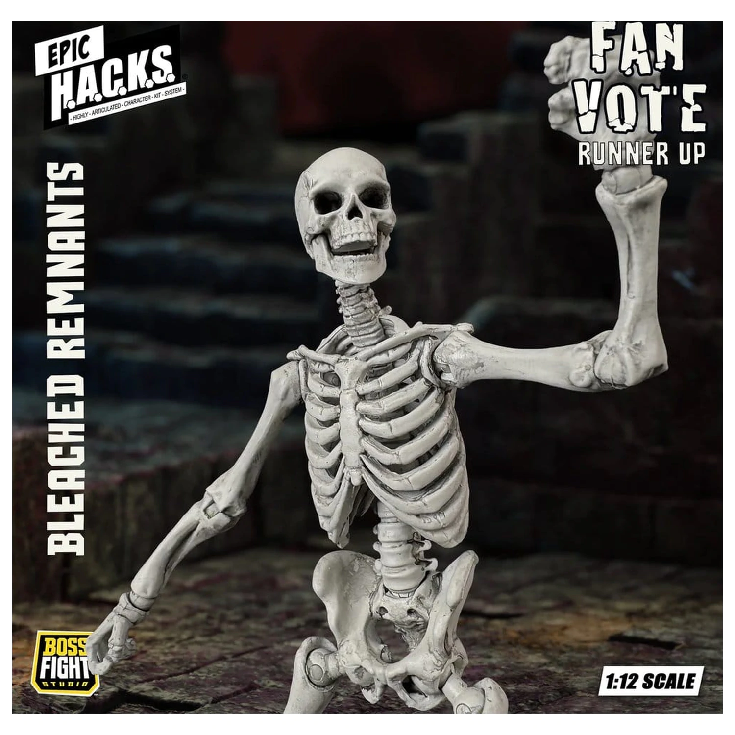 EPIC H.A.C.K.S. Action Figure 1/12 Skeleton Blank Bleached Remnants product photo