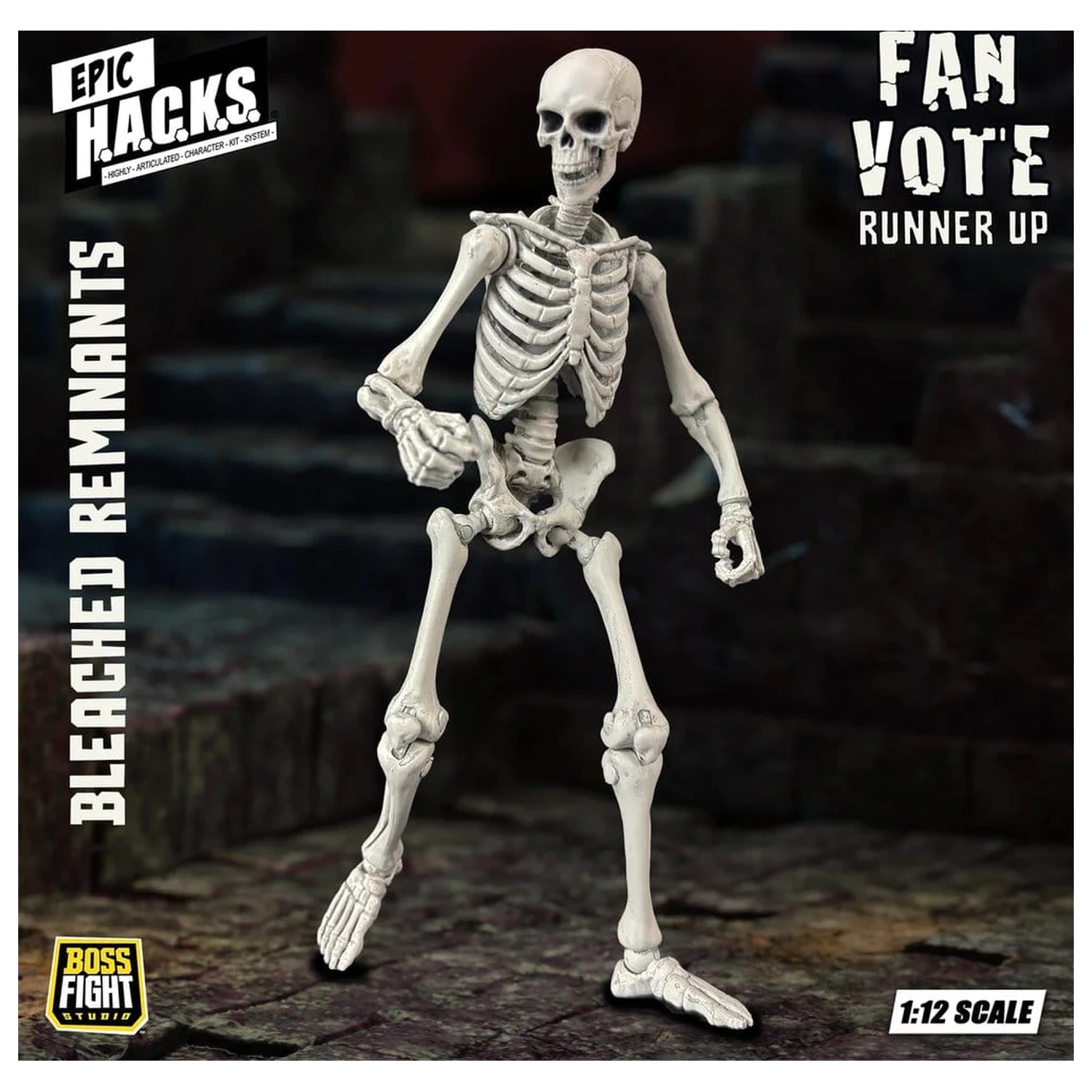 EPIC H.A.C.K.S. Action Figure 1/12 Skeleton Blank Bleached Remnants product photo