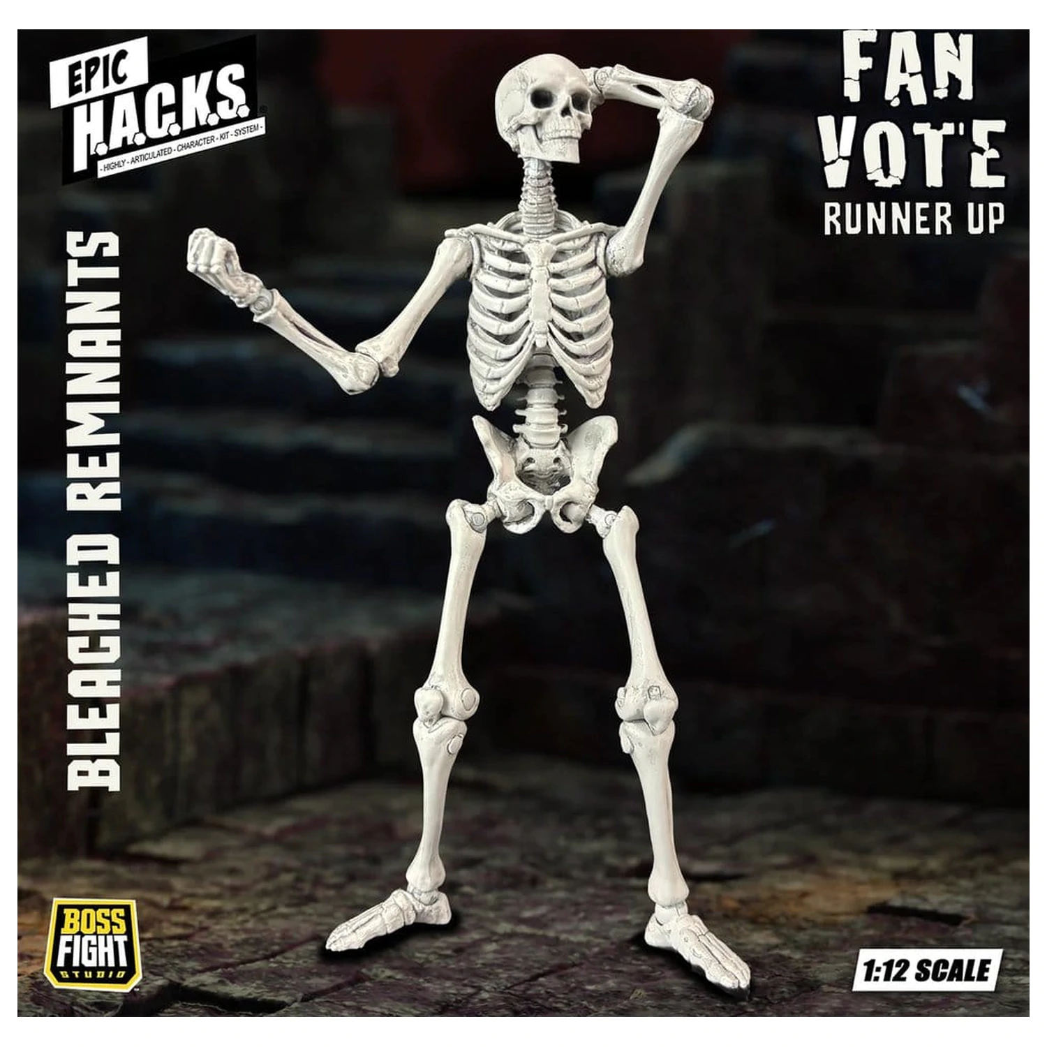 EPIC H.A.C.K.S. Action Figure 1/12 Skeleton Blank Bleached Remnants product photo