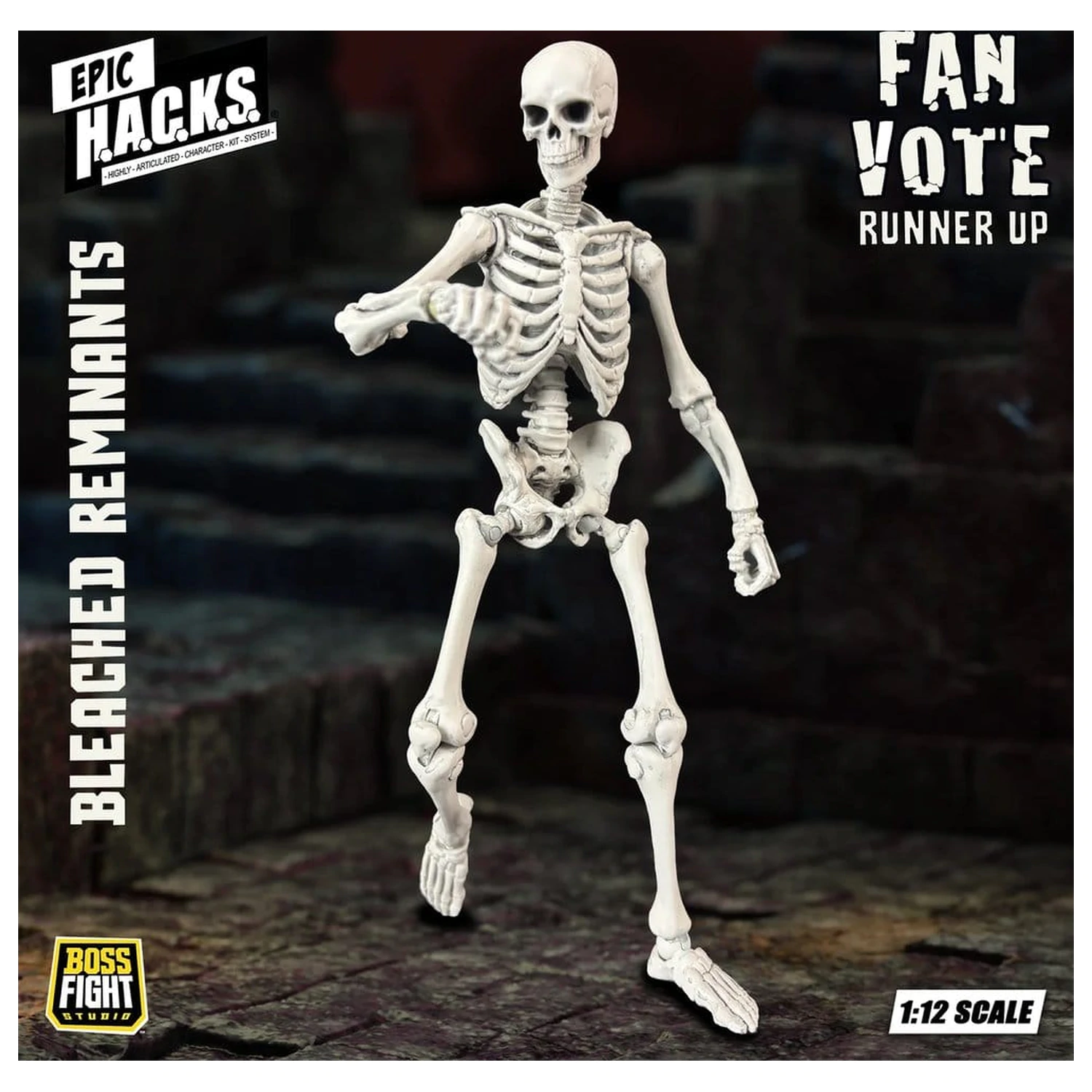 EPIC H.A.C.K.S. Action Figure 1/12 Skeleton Blank Bleached Remnants product photo