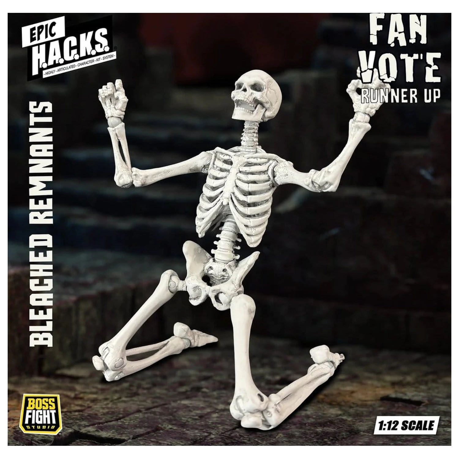EPIC H.A.C.K.S. Action Figure 1/12 Skeleton Blank Bleached Remnants product photo
