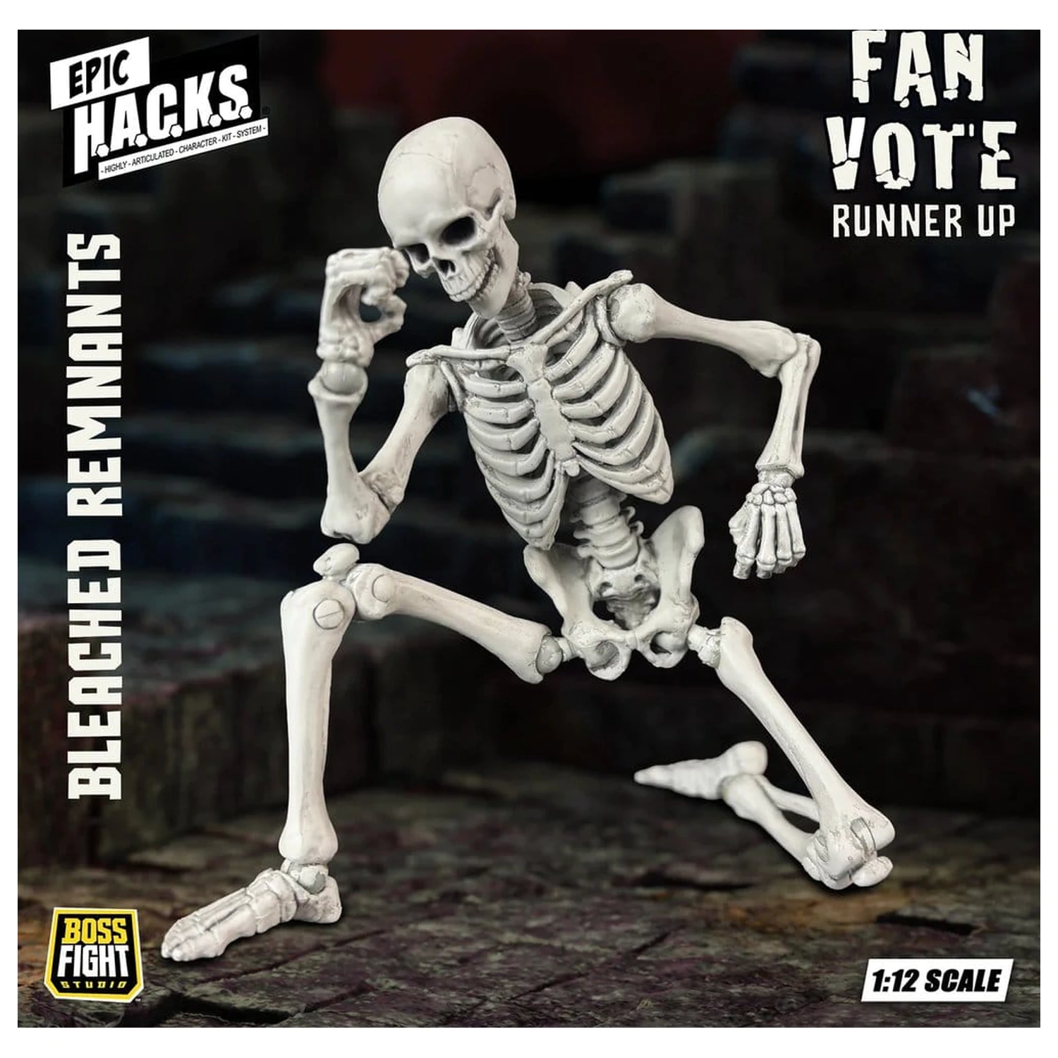 EPIC H.A.C.K.S. Action Figure 1/12 Skeleton Blank Bleached Remnants product photo