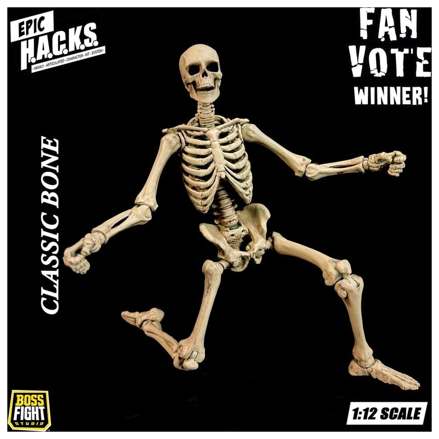 Epic H.A.C.K.S. Action Figure 1/12 Skeleton Blank Classic Bone product photo