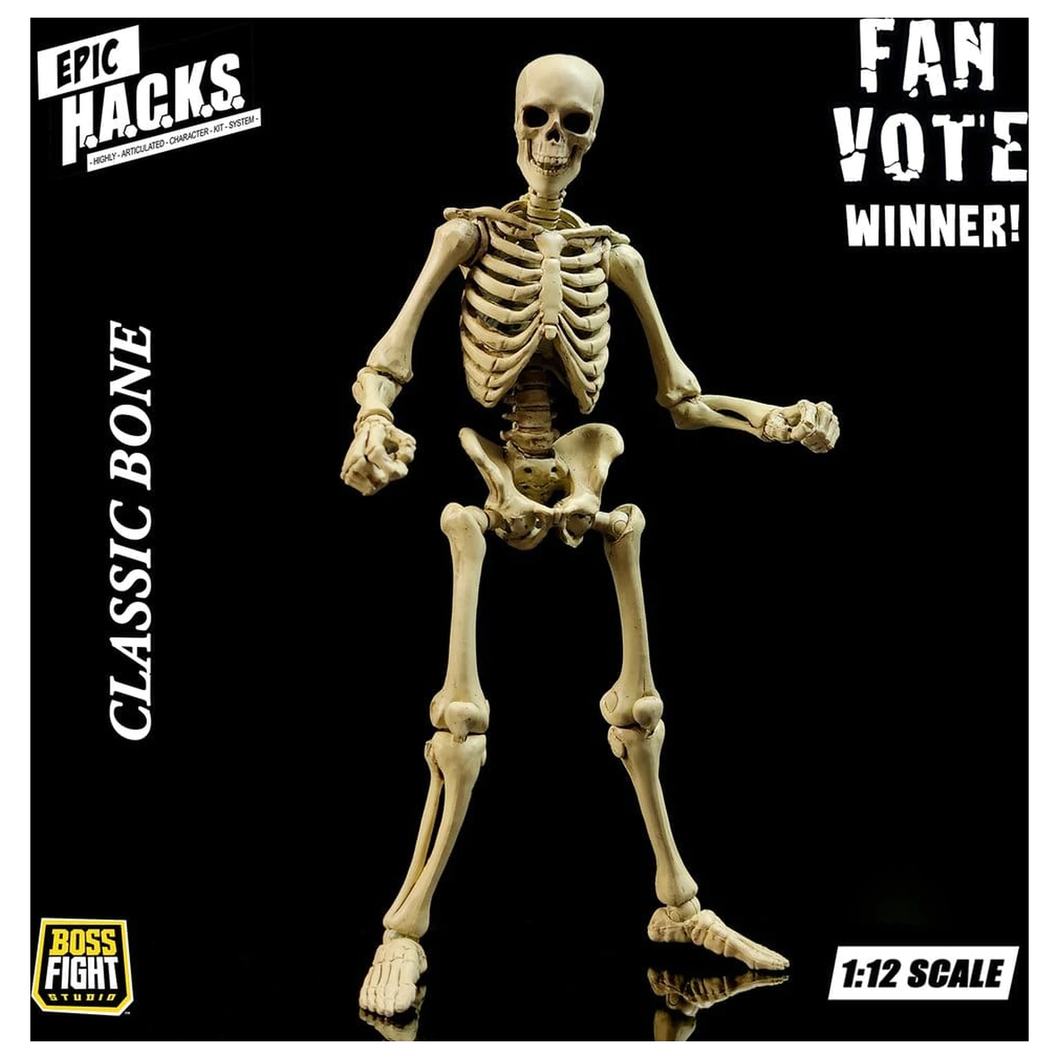 Epic H.A.C.K.S. Action Figure 1/12 Skeleton Blank Classic Bone product photo