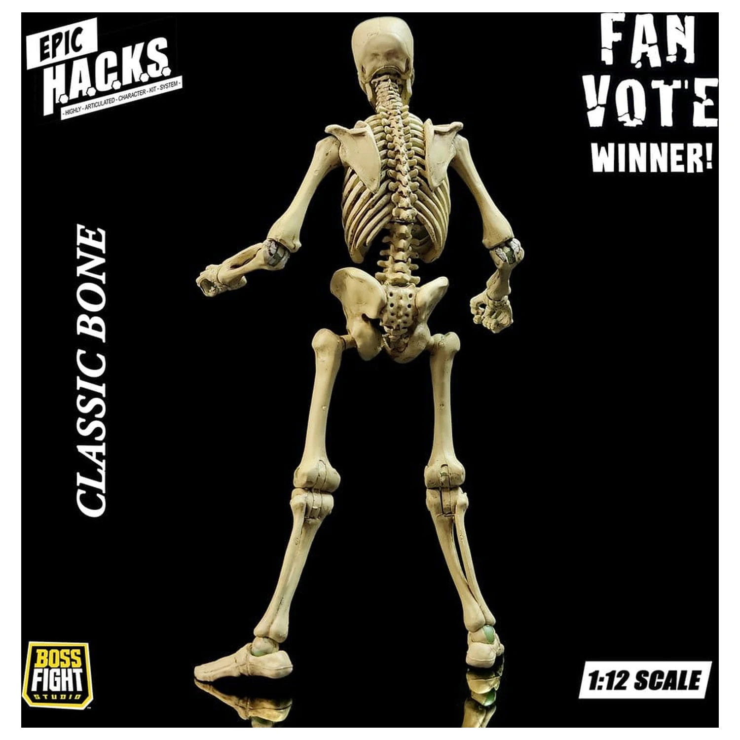 Epic H.A.C.K.S. Action Figure 1/12 Skeleton Blank Classic Bone product photo