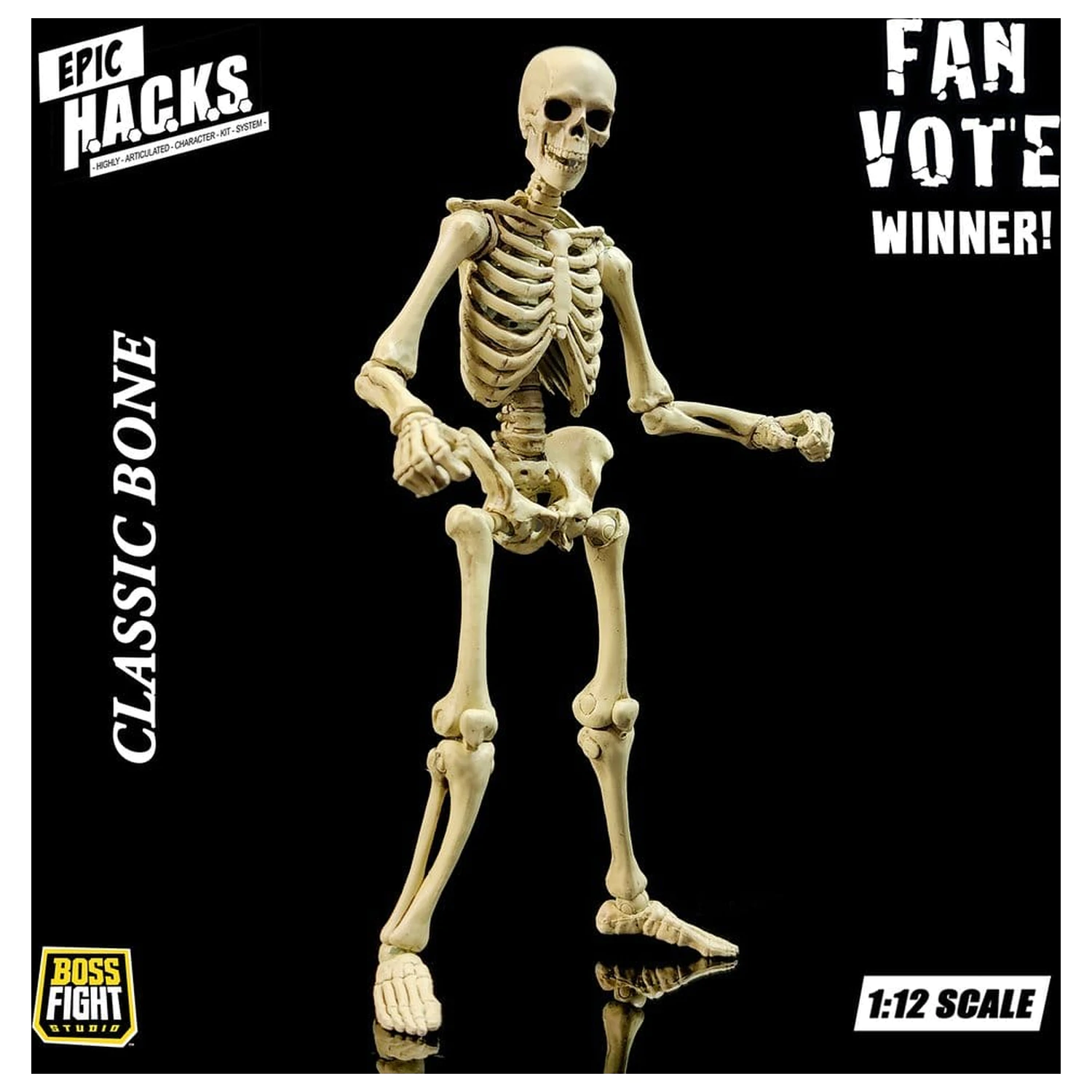 Epic H.A.C.K.S. Action Figure 1/12 Skeleton Blank Classic Bone product photo