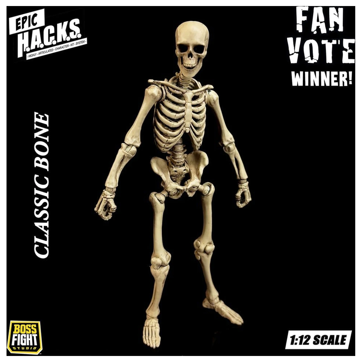 Epic H.A.C.K.S. Action Figure 1/12 Skeleton Blank Classic Bone product photo
