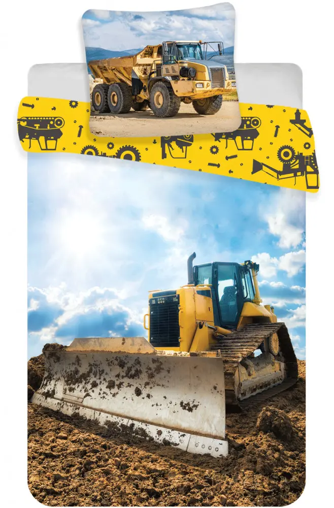 Construction Kids Duvet Cover 100x135cm, 40x60cm product photo