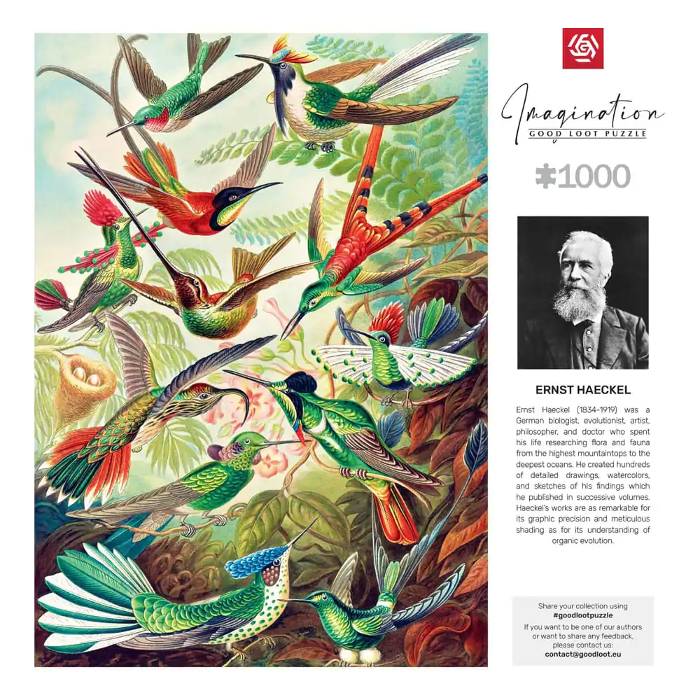 Ernst Haeckel Imagination Puzzle Hummingbirds/Kolibry (1000 pieces) product photo