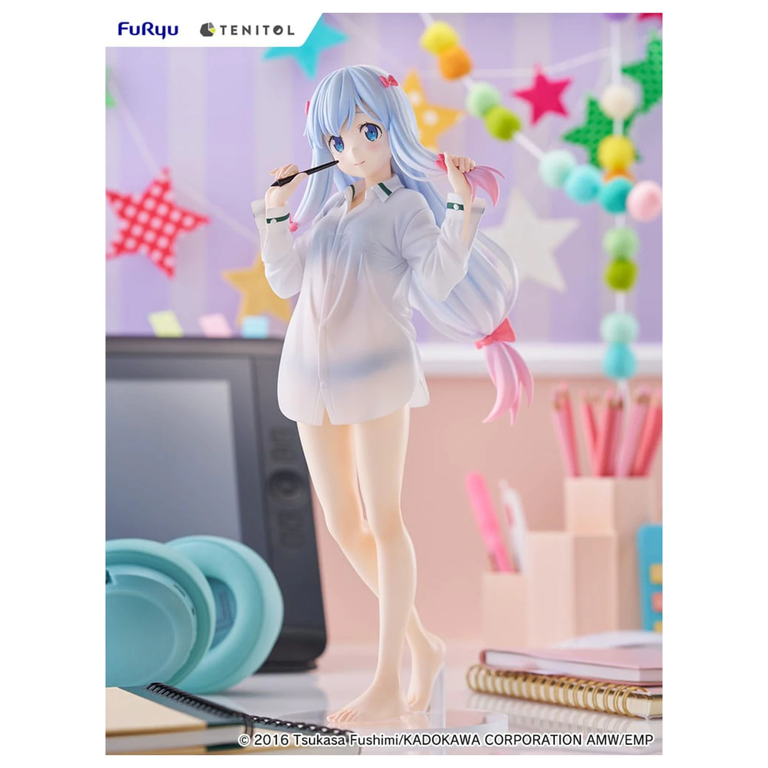 Eromanga Sensei Tenitol Tall PVC Statue Sagiri Izumi Shirts Ver. 30 cm  product photo