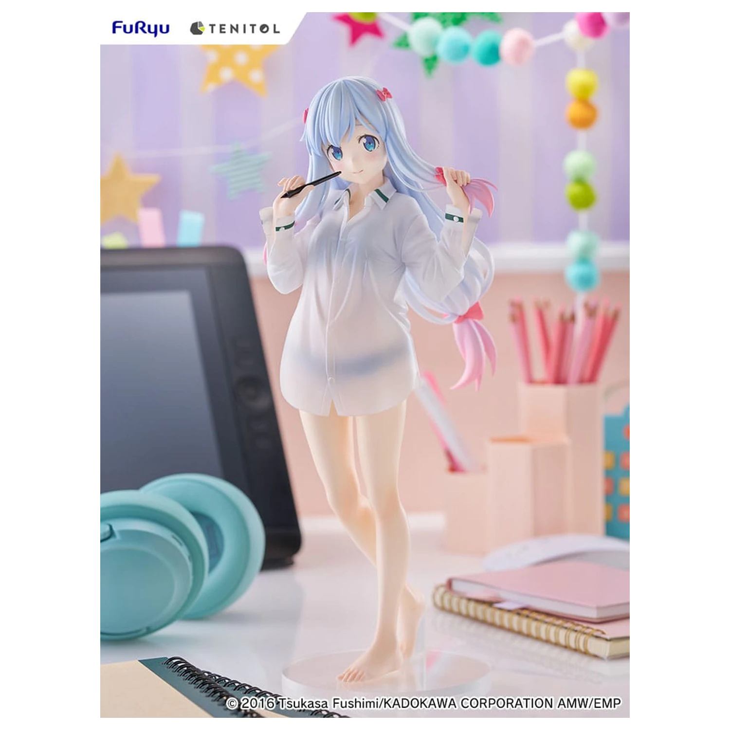 Eromanga Sensei Tenitol Tall PVC Statue Sagiri Izumi Shirts Ver. 30 cm  product photo