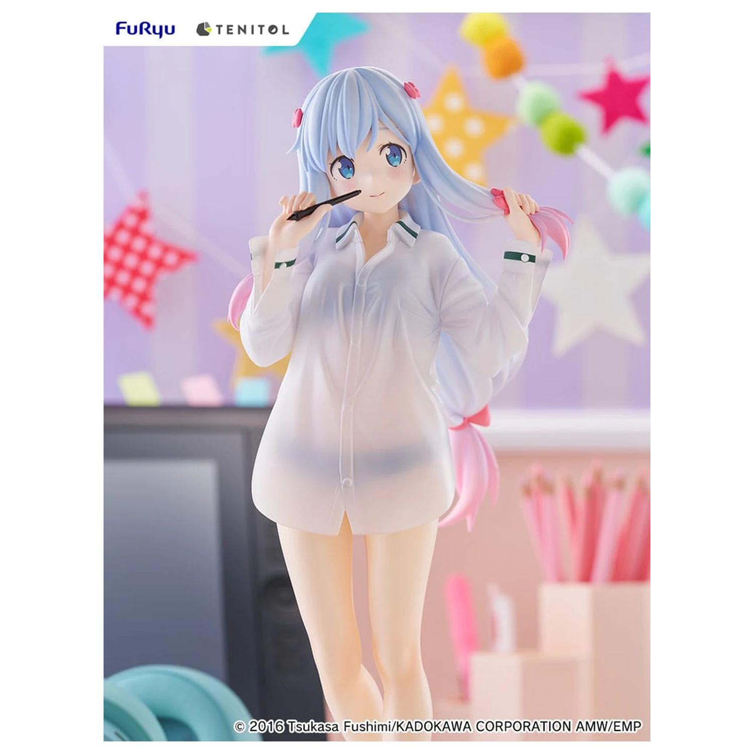 Eromanga Sensei Tenitol Tall PVC Statue Sagiri Izumi Shirts Ver. 30 cm  product photo