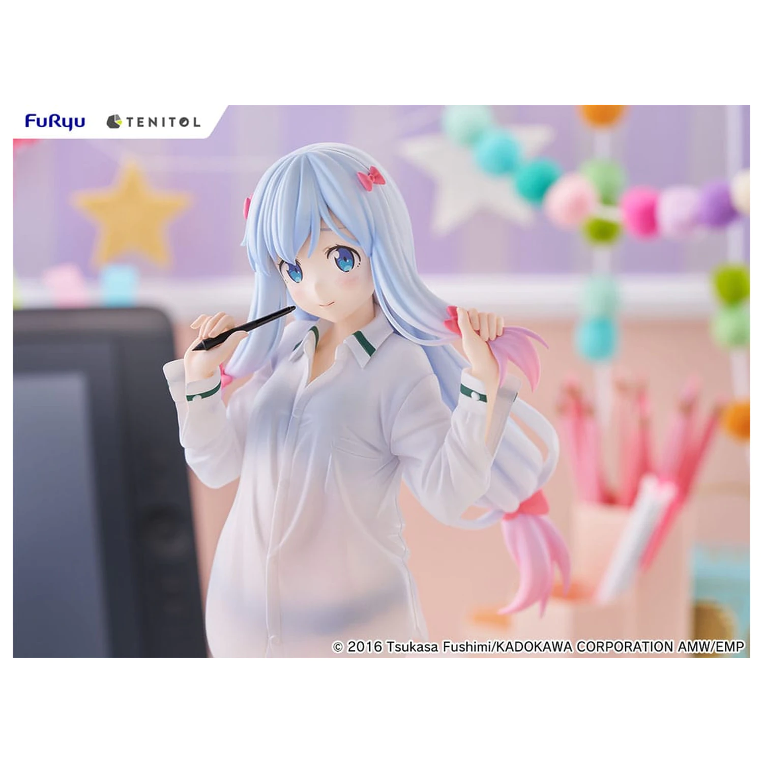 Eromanga Sensei Tenitol Tall PVC Statue Sagiri Izumi Shirts Ver. 30 cm  product photo