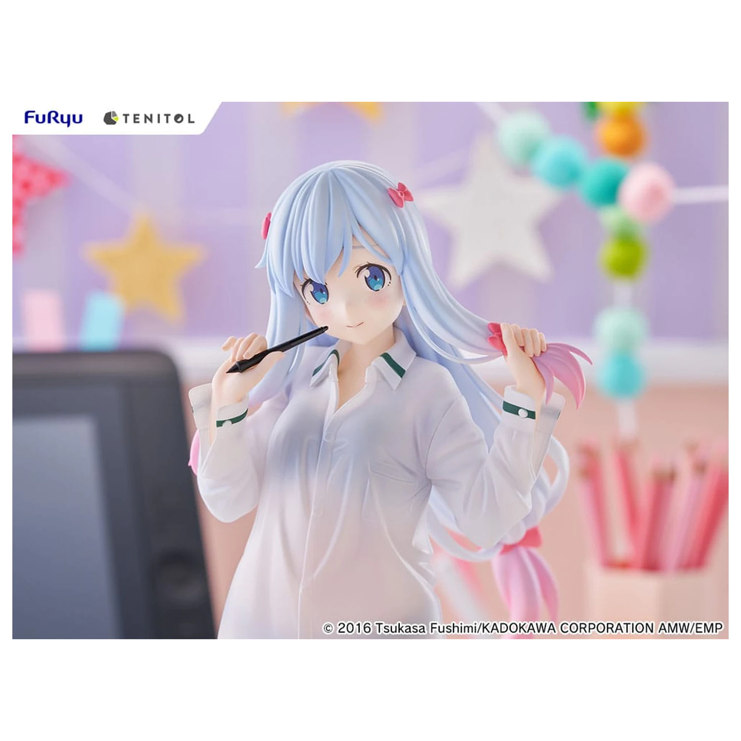 Eromanga Sensei Tenitol Tall PVC Statue Sagiri Izumi Shirts Ver. 30 cm  product photo