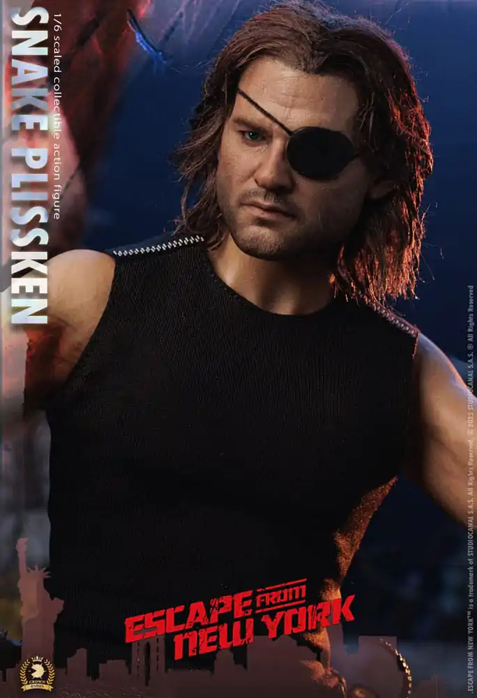 Escape from New York Crown Series Action Figure 1/6 Snake Plissken (Real Hair Version) 30 cm product photo