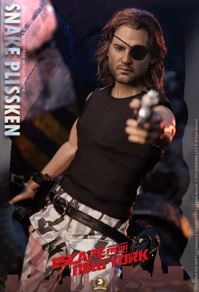 Escape from New York Crown Series Action Figure 1/6 Snake Plissken (Real Hair Version) 30 cm product photo