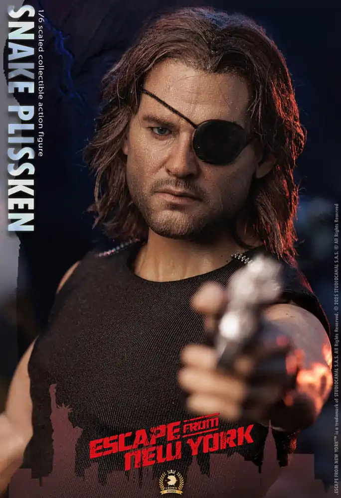 Escape from New York Crown Series Action Figure 1/6 Snake Plissken (Real Hair Version) 30 cm product photo
