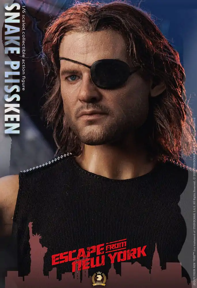 Escape from New York Crown Series Action Figure 1/6 Snake Plissken (Real Hair Version) 30 cm product photo