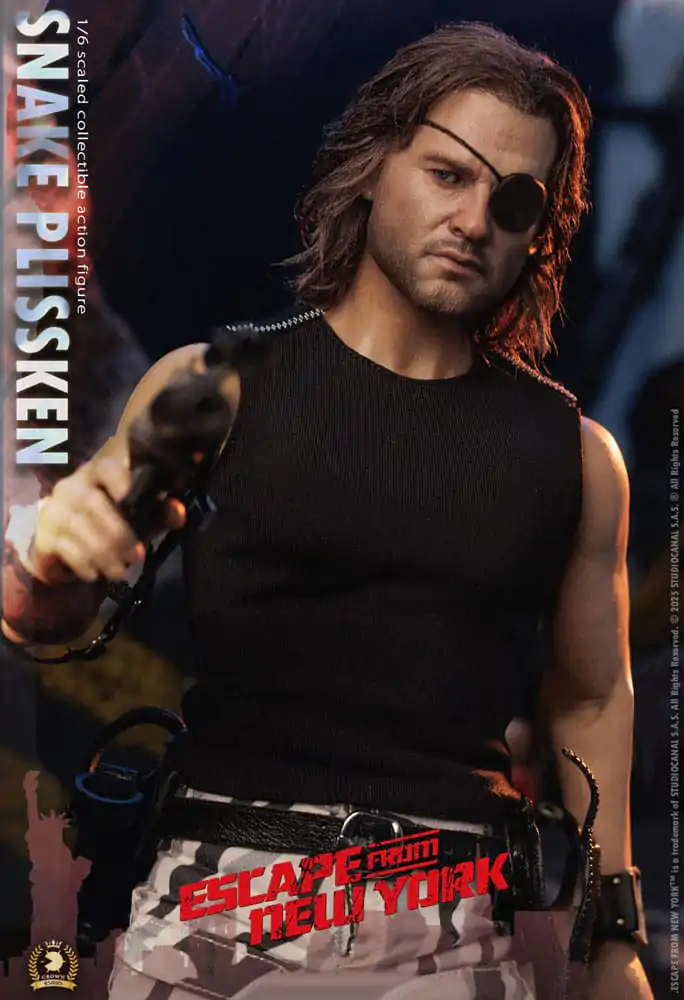 Escape from New York Crown Series Action Figure 1/6 Snake Plissken (Real Hair Version) 30 cm product photo