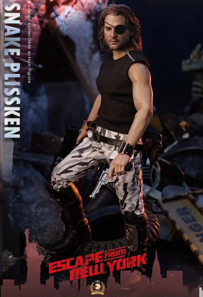 Escape from New York Crown Series Action Figure 1/6 Snake Plissken (Real Hair Version) 30 cm product photo