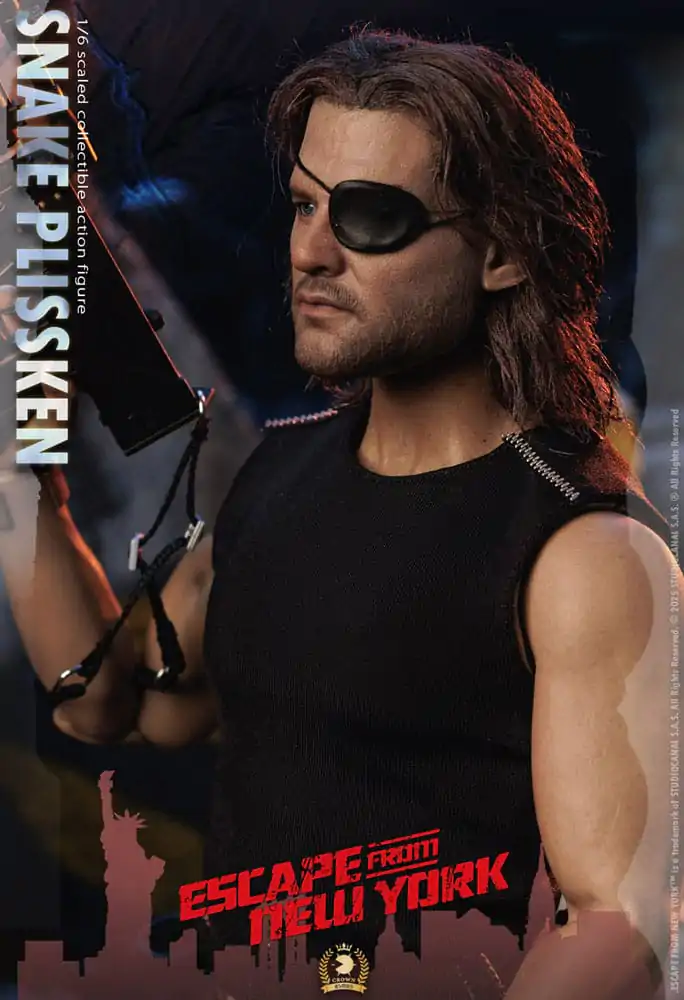 Escape from New York Crown Series Action Figure 1/6 Snake Plissken (Real Hair Version) 30 cm product photo