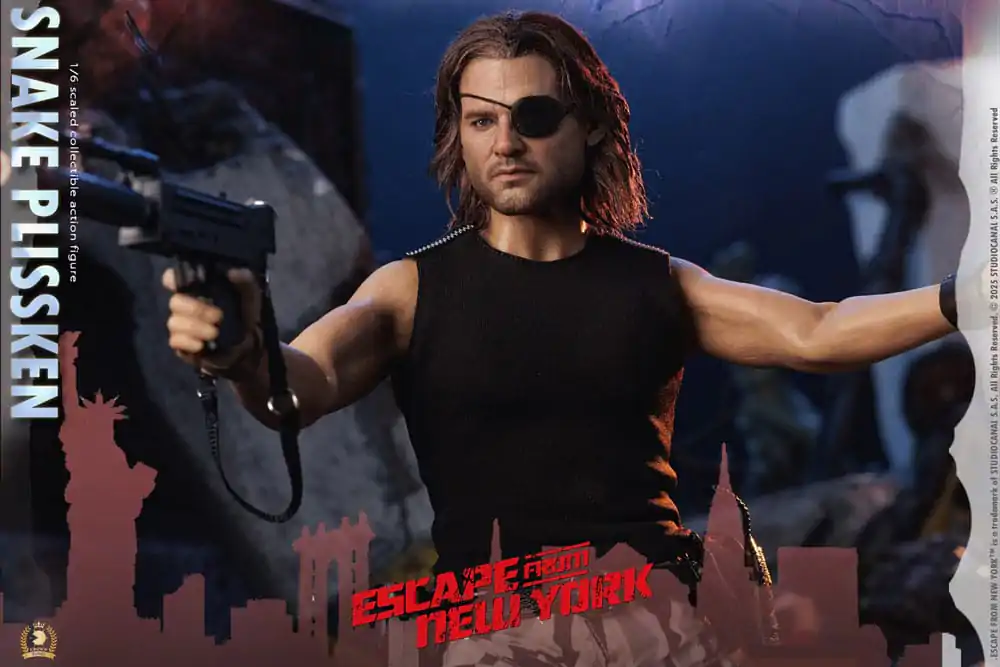 Escape from New York Crown Series Action Figure 1/6 Snake Plissken (Real Hair Version) 30 cm product photo