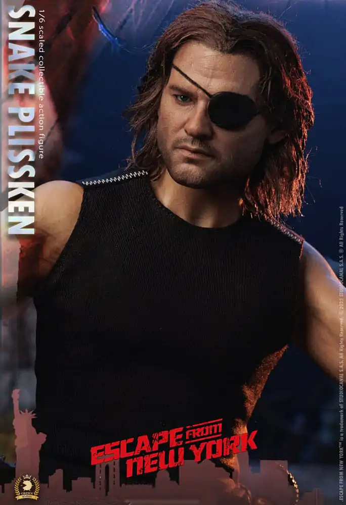 Escape from New York Crown Series Action Figure 1/6 Snake Plissken (Real Hair Version) 30 cm product photo