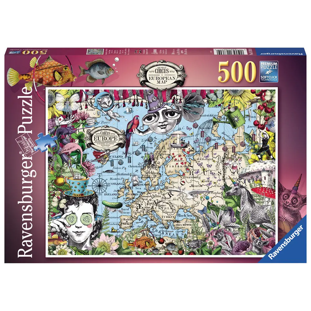 European map puzzle 500pcs product photo
