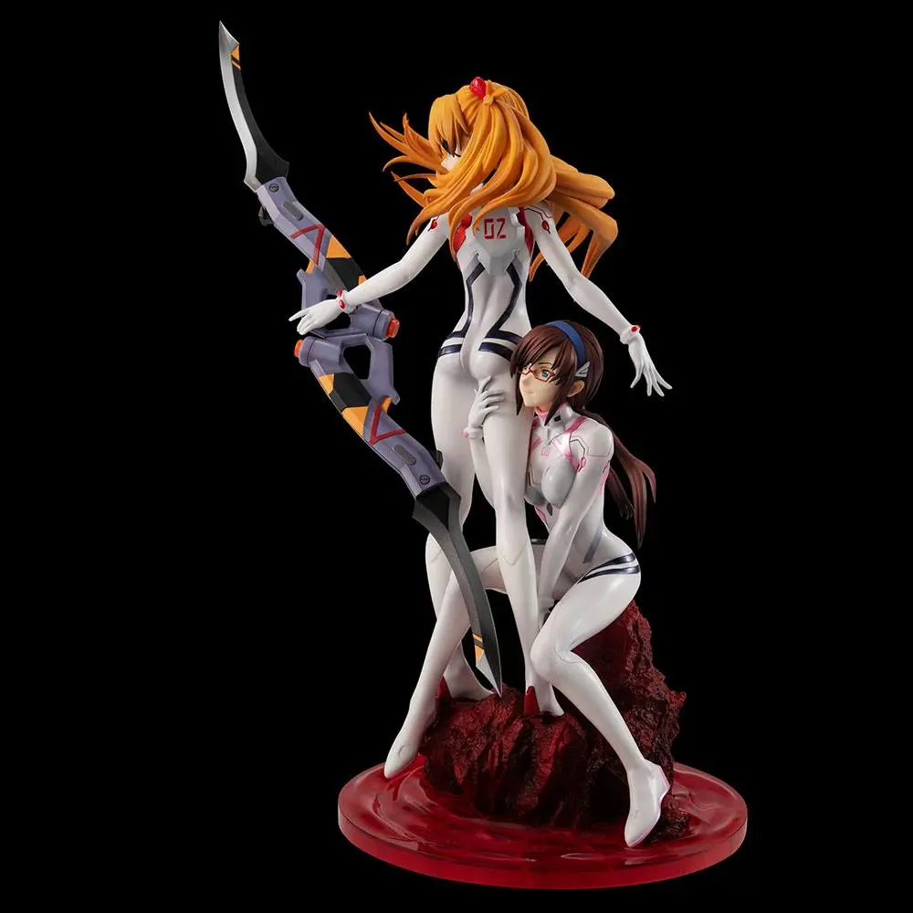 Evangelion: 3.0+1.0 Thrice Upon a Time G.E.M. PVC Statue Shikinami Asuka Langley &amp; Makinami Mari Illustrious 28 cm product photo
