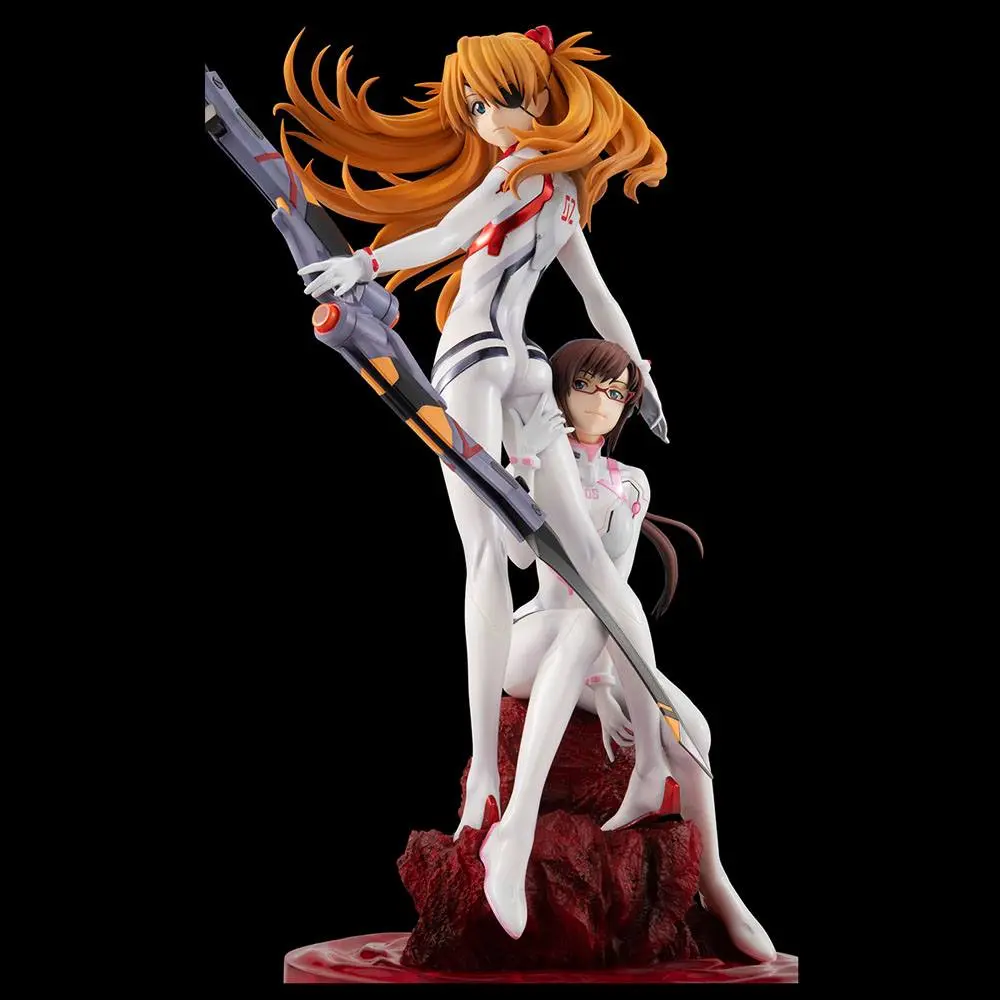 Evangelion: 3.0+1.0 Thrice Upon a Time G.E.M. PVC Statue Shikinami Asuka Langley &amp; Makinami Mari Illustrious 28 cm product photo