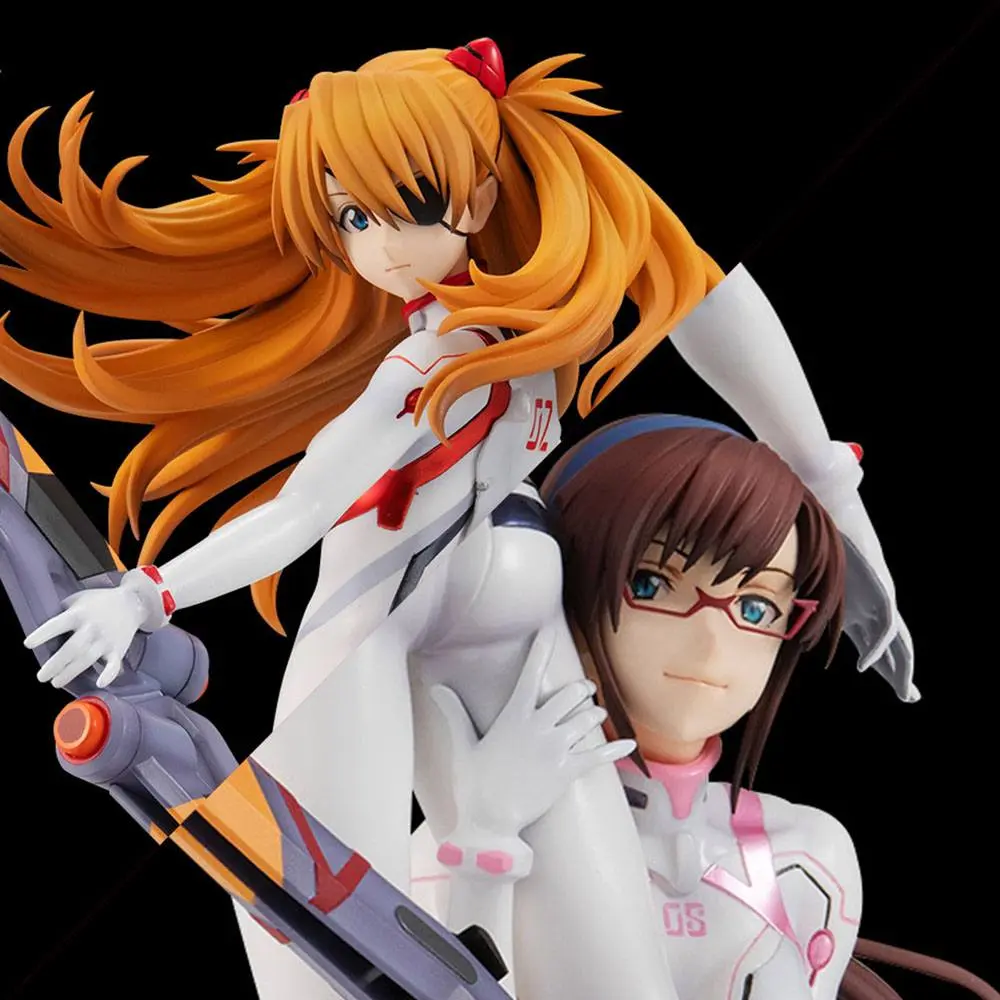 Evangelion: 3.0+1.0 Thrice Upon a Time G.E.M. PVC Statue Shikinami Asuka Langley &amp; Makinami Mari Illustrious 28 cm product photo