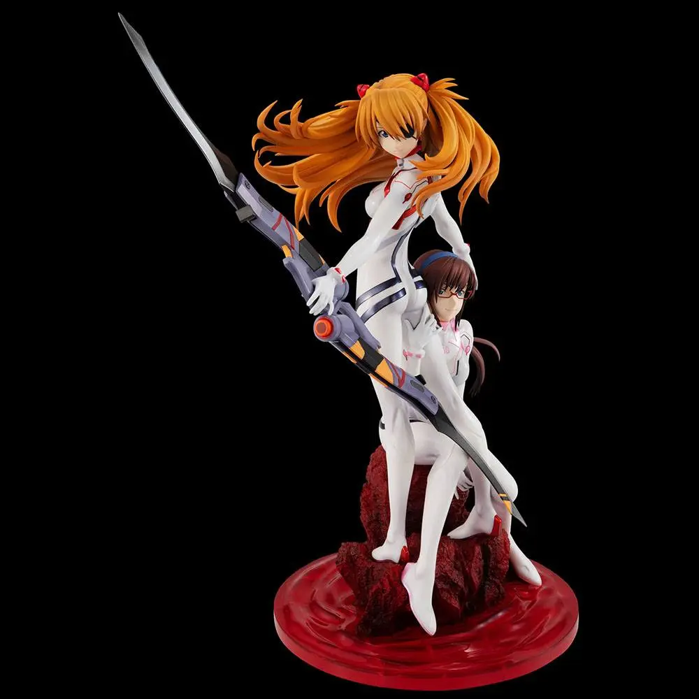 Evangelion: 3.0+1.0 Thrice Upon a Time G.E.M. PVC Statue Shikinami Asuka Langley &amp; Makinami Mari Illustrious 28 cm product photo