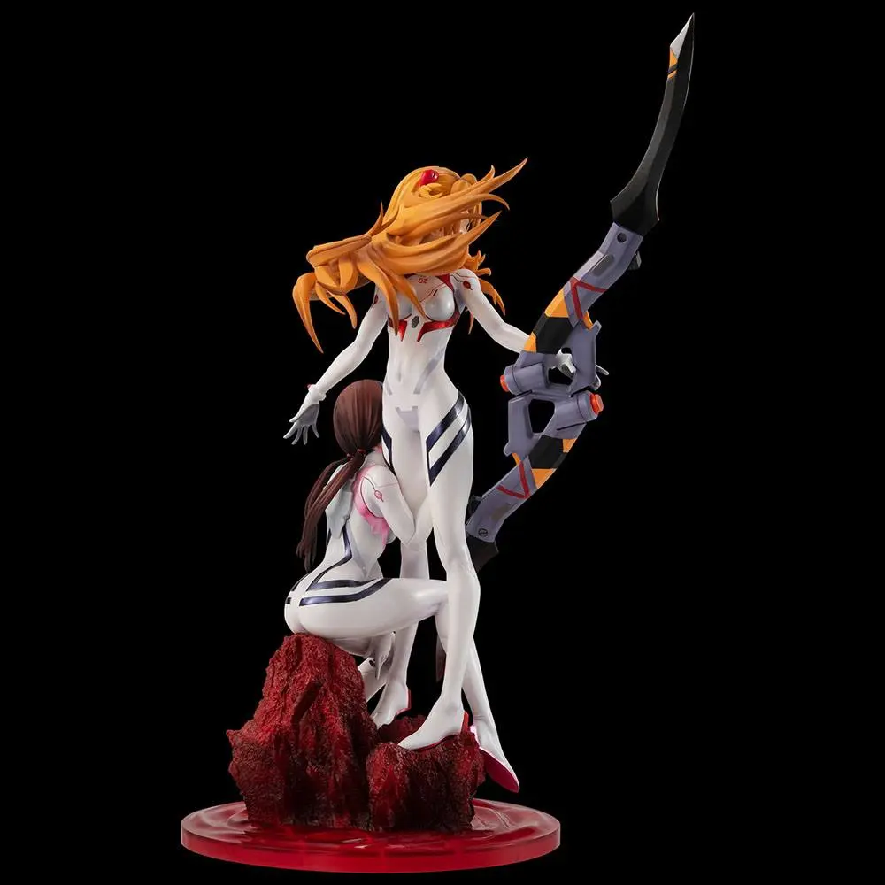 Evangelion: 3.0+1.0 Thrice Upon a Time G.E.M. PVC Statue Shikinami Asuka Langley &amp; Makinami Mari Illustrious 28 cm product photo