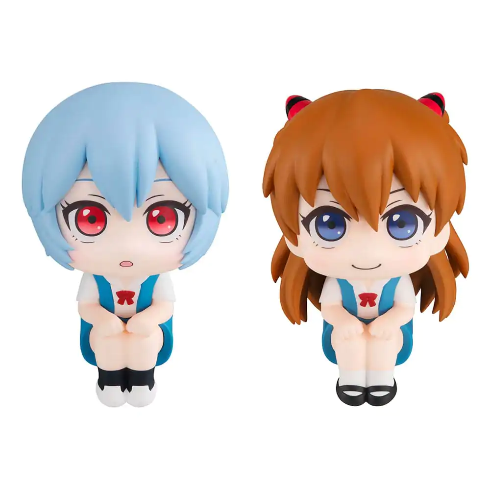 Evangelion: 3.0+1.0 Thrice Upon a Time Look Up PVC Statue Rei Ayanami &amp; Shikinami Asuka Langley 11 cm (with gift) product photo