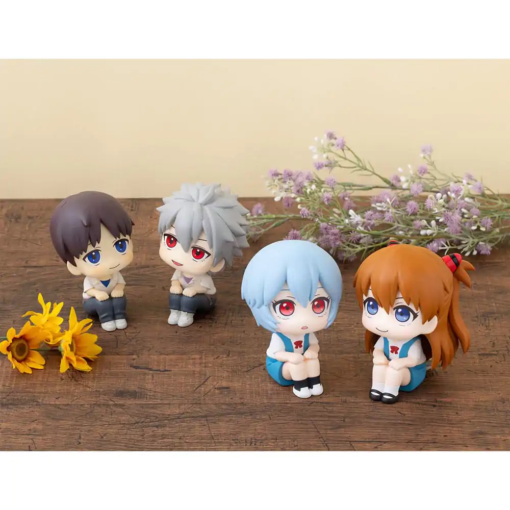 Evangelion: 3.0+1.0 Thrice Upon a Time Look Up PVC Statue Rei Ayanami &amp; Shikinami Asuka Langley 11 cm (with gift) product photo