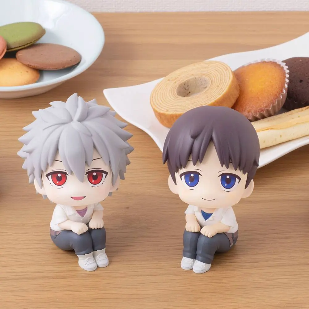 Evangelion: 3.0+1.0 Thrice Upon a Time Look Up PVC Statues Shinji Ikari &amp; Kaworu Nagisa Limited Ver. 11 cm product photo