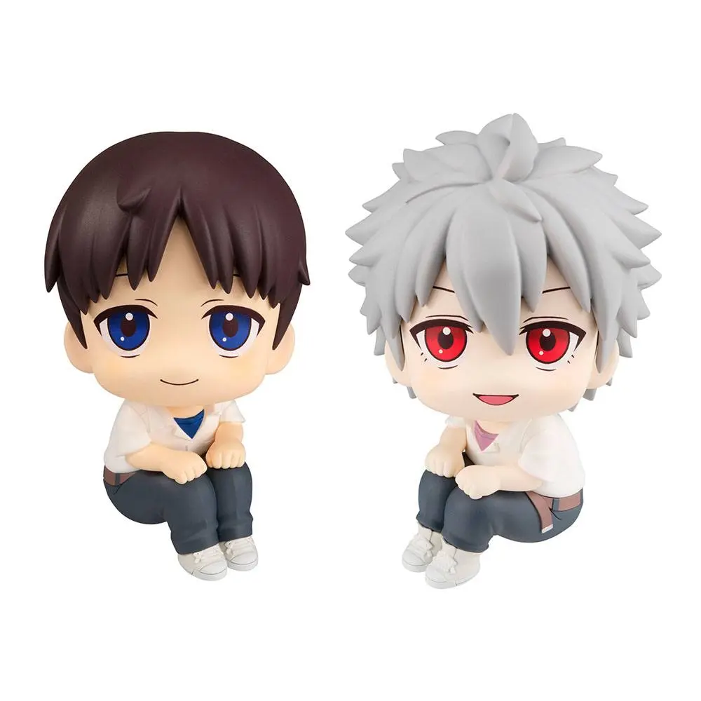 Evangelion: 3.0+1.0 Thrice Upon a Time Look Up PVC Statues Shinji Ikari &amp; Kaworu Nagisa Limited Ver. 11 cm product photo