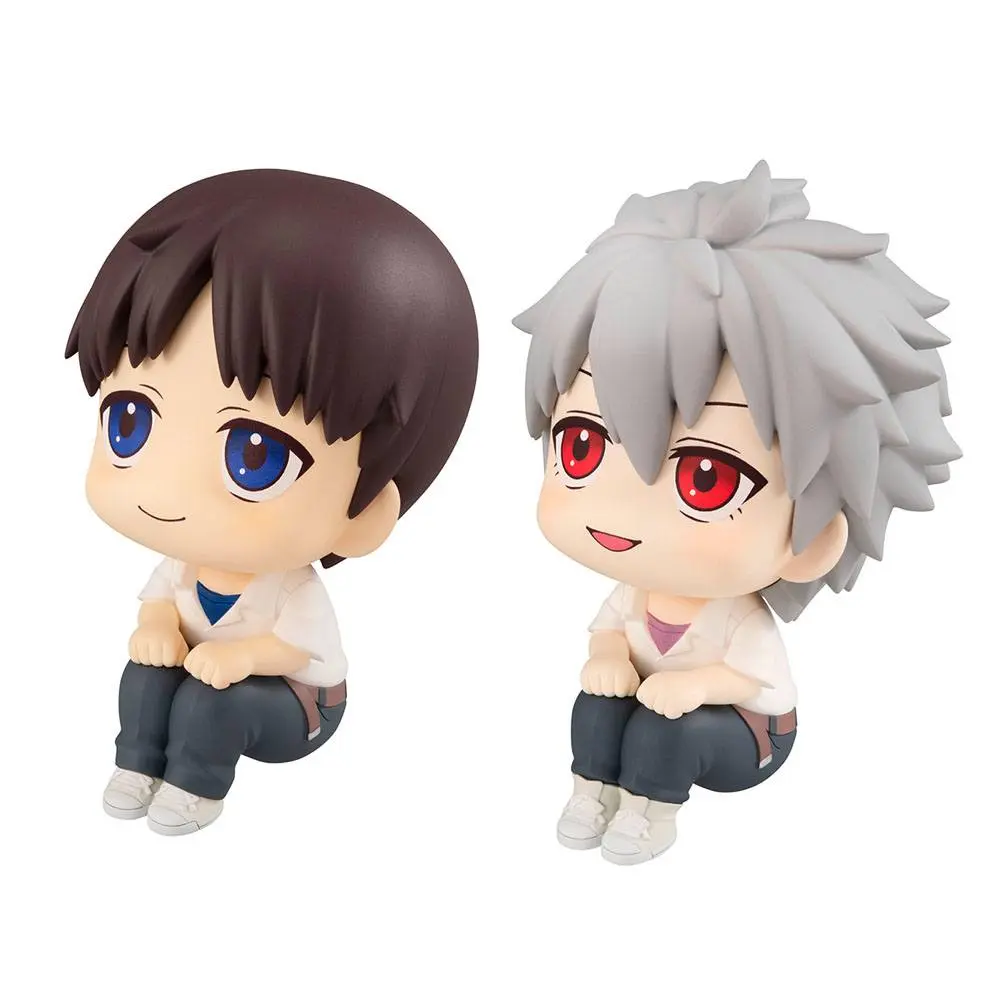 Evangelion: 3.0+1.0 Thrice Upon a Time Look Up PVC Statues Shinji Ikari &amp; Kaworu Nagisa Limited Ver. 11 cm product photo