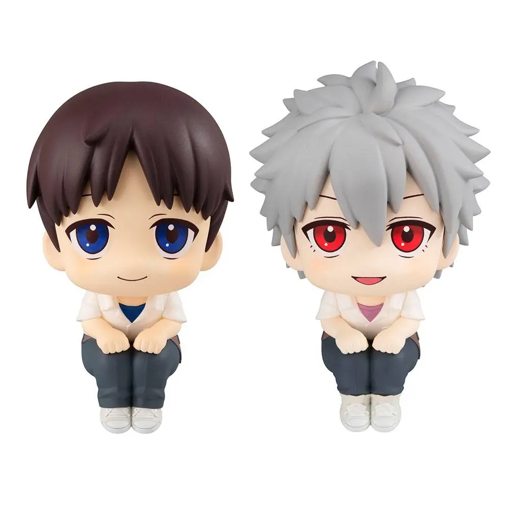 Evangelion: 3.0+1.0 Thrice Upon a Time Look Up PVC Statues Shinji Ikari &amp; Kaworu Nagisa Limited Ver. 11 cm product photo