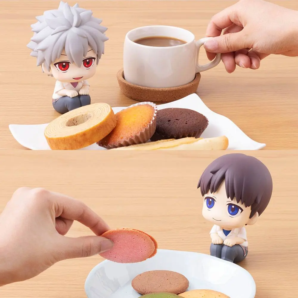 Evangelion: 3.0+1.0 Thrice Upon a Time Look Up PVC Statues Shinji Ikari &amp; Kaworu Nagisa Limited Ver. 11 cm product photo