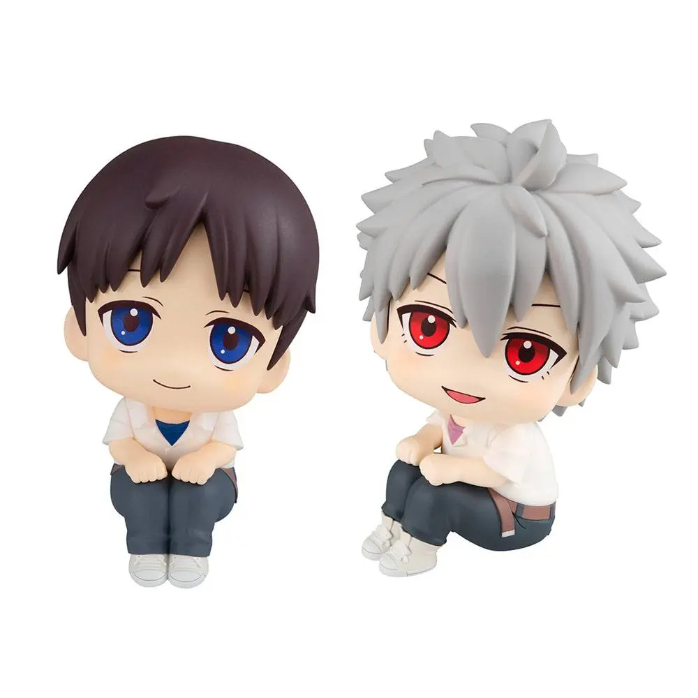 Evangelion: 3.0+1.0 Thrice Upon a Time Look Up PVC Statues Shinji Ikari &amp; Kaworu Nagisa Limited Ver. 11 cm product photo
