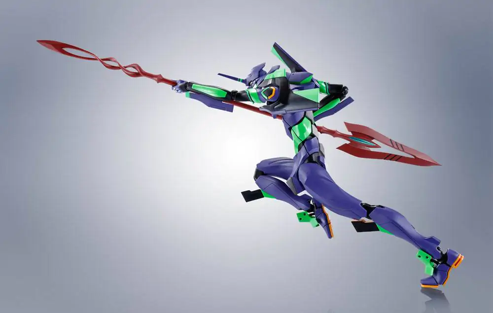 Evangelion: 3.0+1.0 Thrice Upon a Time Robot Spirits Action Figure Side EVA Evangelion Test Type-01 + Spear of Cassius Renewal Color Edition Reissue product photo