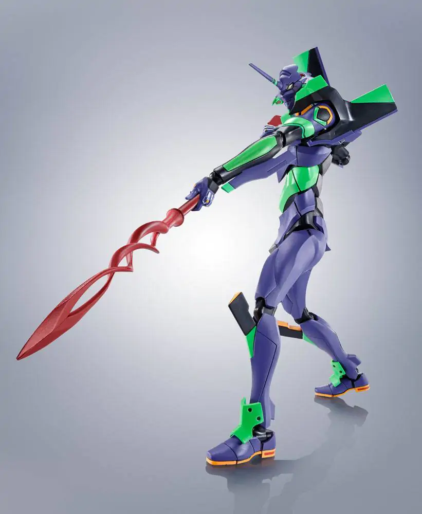 Evangelion: 3.0+1.0 Thrice Upon a Time Robot Spirits Action Figure Side EVA Evangelion Test Type-01 + Spear of Cassius Renewal Color Edition Reissue product photo