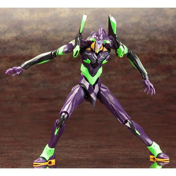 Evangelion: 3.0 Plastic Model Kit 1/400 Evangelion Test Type 01 Night Combat Ver. 19 cm product photo
