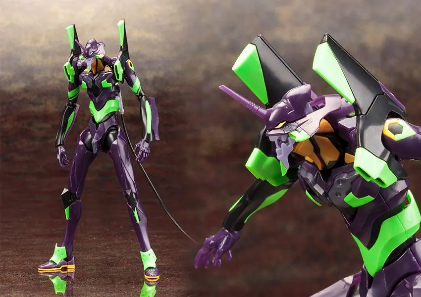 Evangelion: 3.0 Plastic Model Kit 1/400 Evangelion Test Type 01 Night Combat Ver. 19 cm product photo