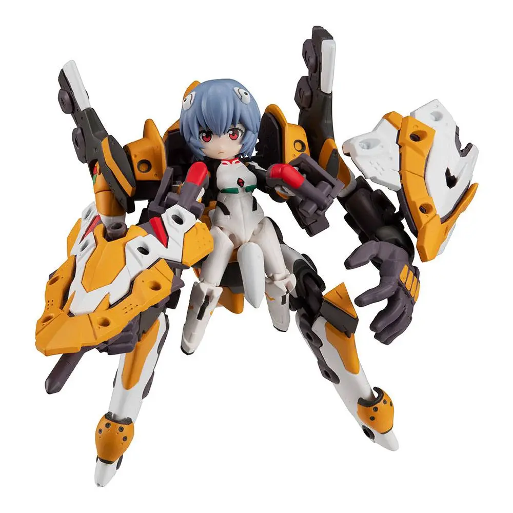 Evangelion Desktop Army Figures Ayanami Rei &amp; Evangelion No. 0 (Kai) 8 - 15 cm product photo