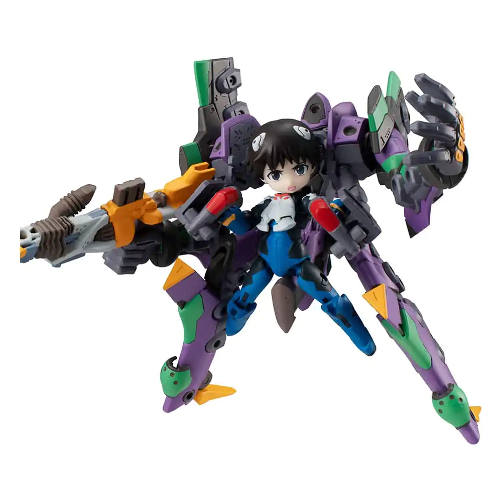 Evangelion Desktop Army Figure Shinji Ikari &amp; Evangelion No. 1 New Theatrical Edition 15 cm product photo