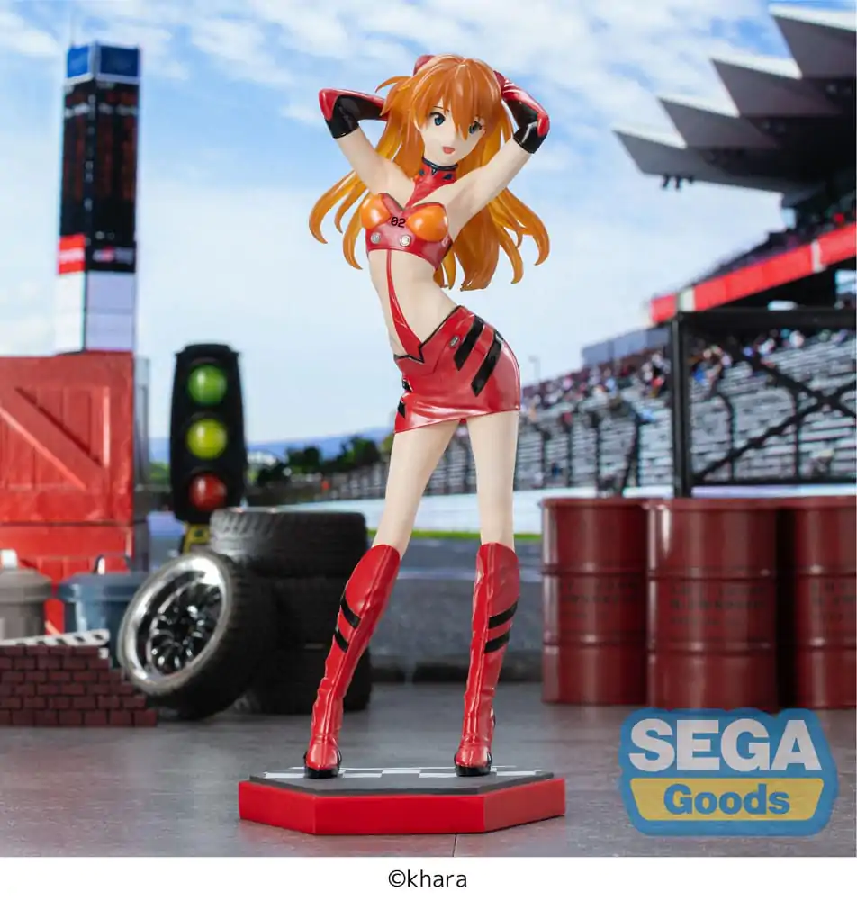 Evangelion Luminasta PVC Statue Evangelion Racing Asuka Shikinami Langley Pit Walk 25 cm product photo