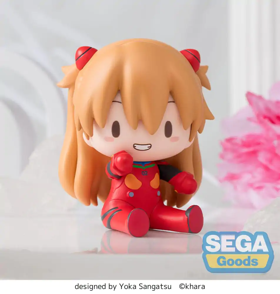 Evangelion: New Theatrical Edition Fuwa Petit Chibi Figure Asuka Plug Suit 8 cm  product photo