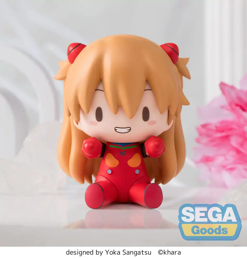 Evangelion: New Theatrical Edition Fuwa Petit Chibi Figure Asuka Plug Suit 8 cm  product photo